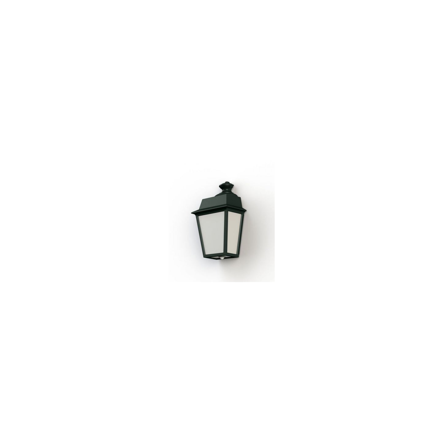 Place des Vosges 1 Evolution Model 2 Opal Glass E27 Wall Light with Injection-Moulded Aluminium