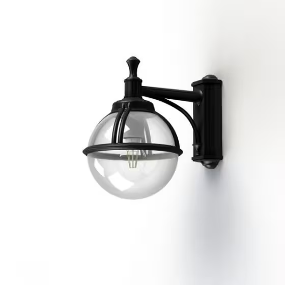 Boreal Model 4 Smoked Glass Downwards Wall Bracket