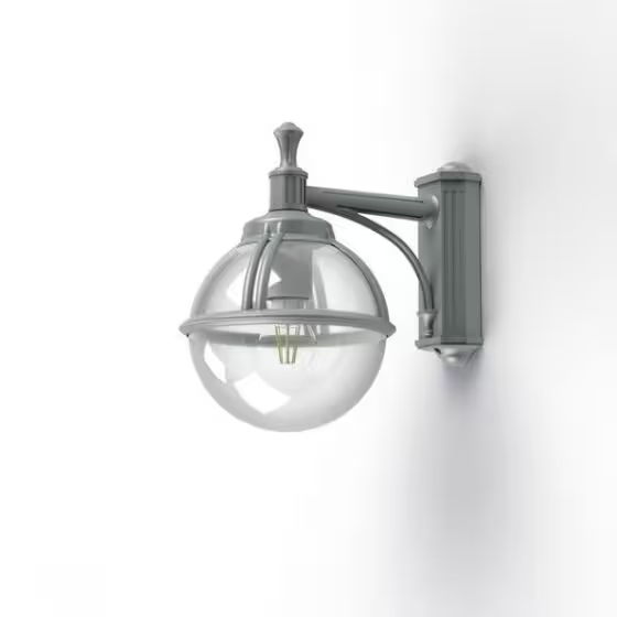 Boreal Model 4 Smoked Glass Downwards Wall Bracket