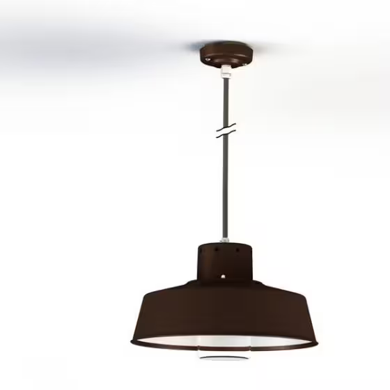 Faktory Model 3 Large Clear Glass Pendant with Inner Reflector
