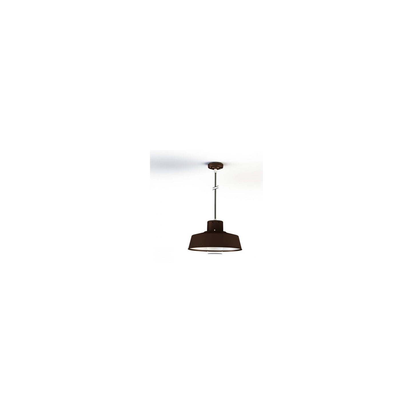 Faktory Model 3 Large Clear Glass Pendant with Inner Reflector