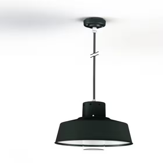 Faktory Model 3 Large Clear Glass Pendant with Inner Reflector