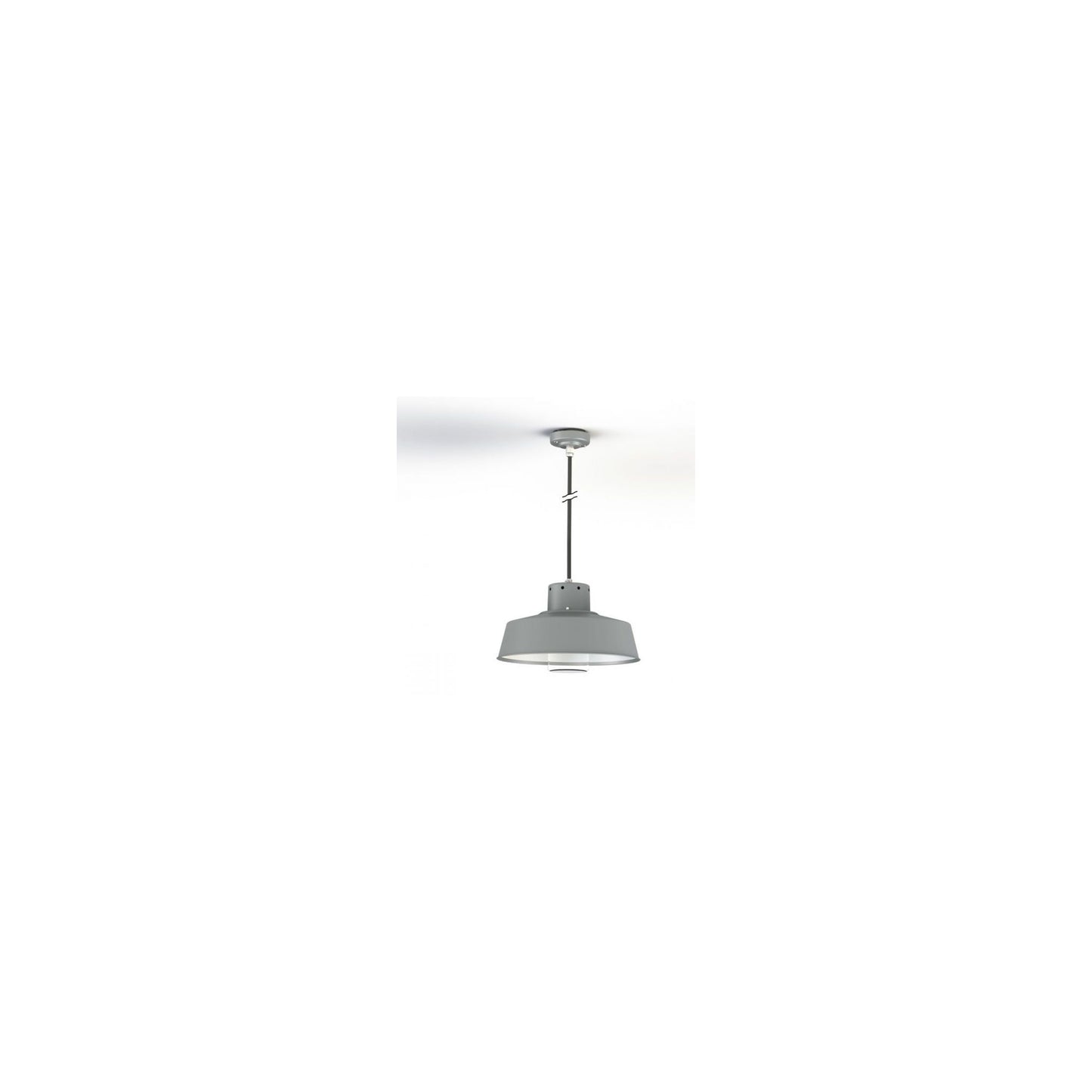 Faktory Model 3 Large Clear Glass Pendant with Inner Reflector