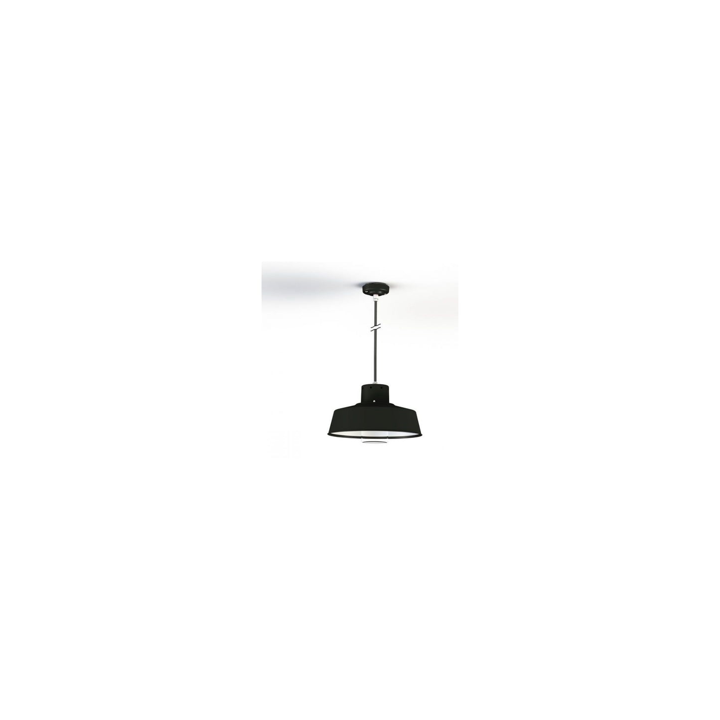Faktory Model 3 Large Clear Glass Pendant with Inner Reflector