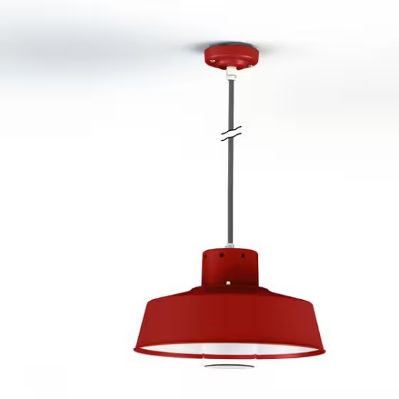Faktory Model 3 Large Clear Glass Pendant with Inner Reflector