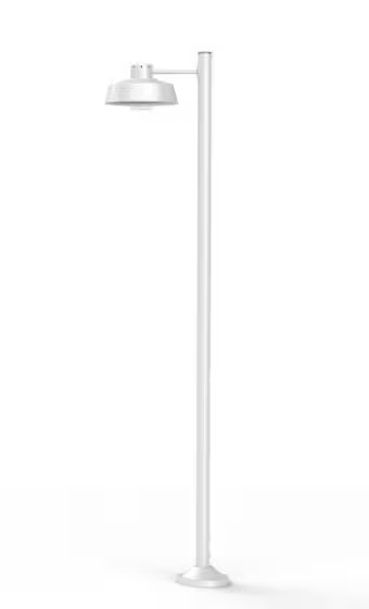Faktory Model 5 Large Single Arm Clear Glass Lamp Post