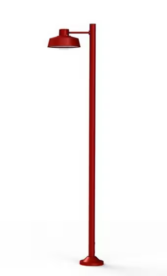 Faktory Model 5 Large Single Arm Clear Glass Lamp Post