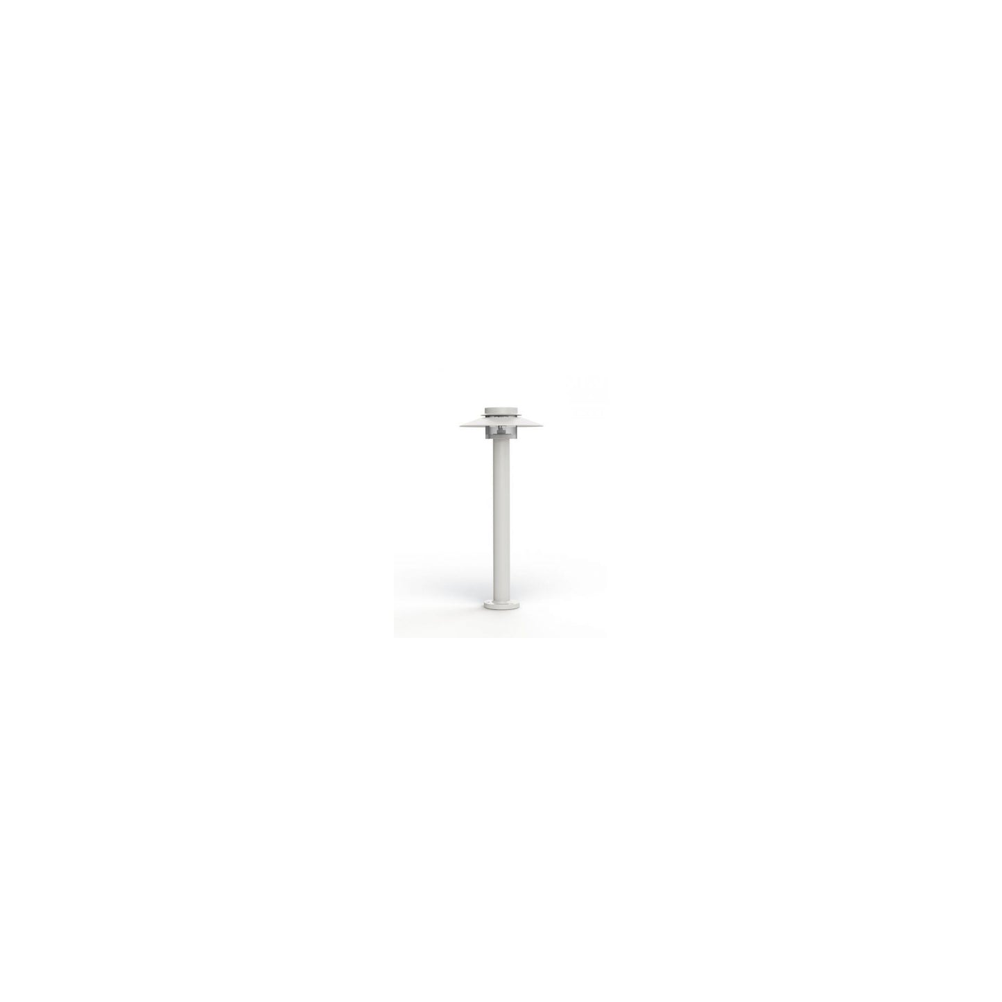 Kerlouan Small Clear Glass Bollard with Polycarbonate Diffuser