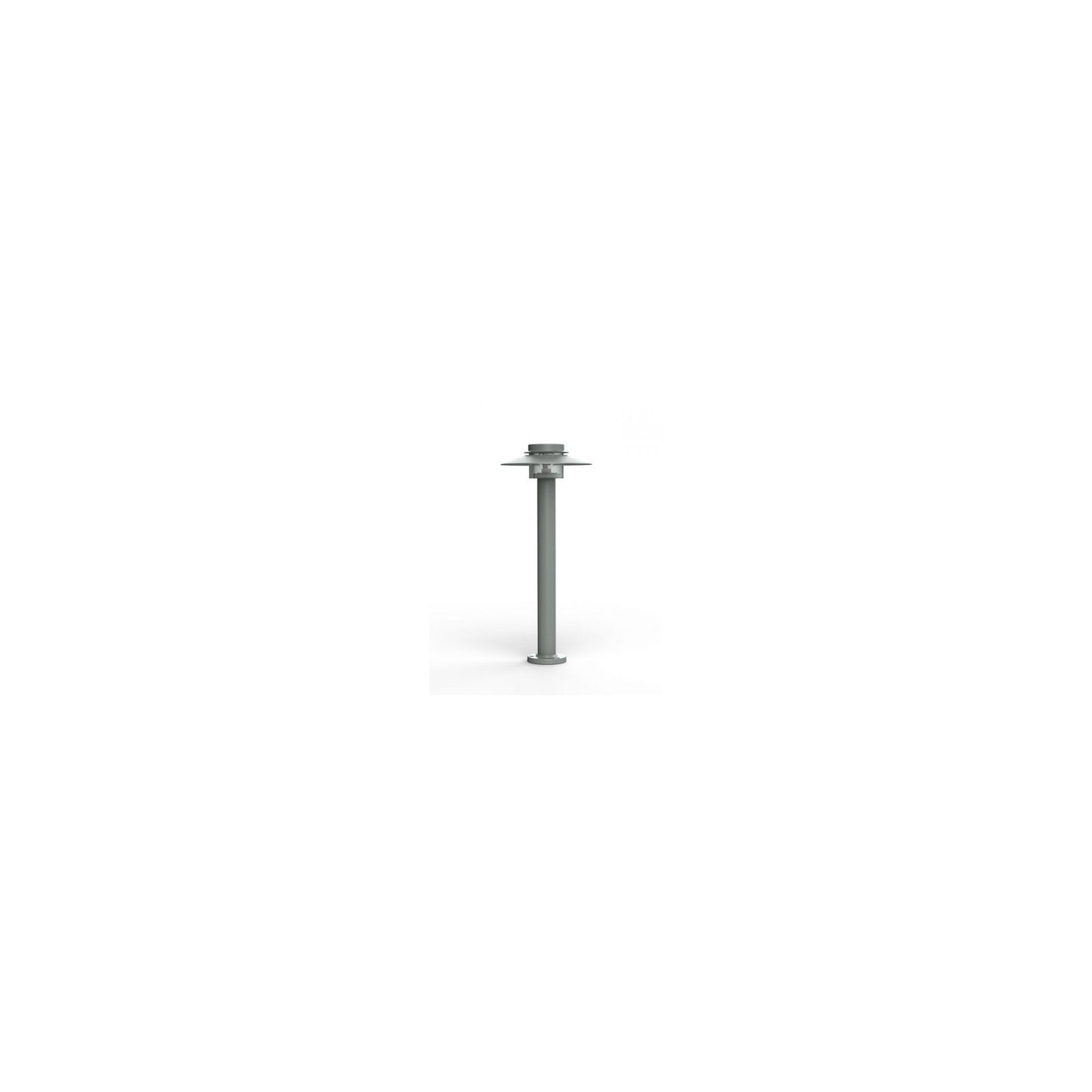 Kerlouan Small Clear Glass Bollard with Polycarbonate Diffuser