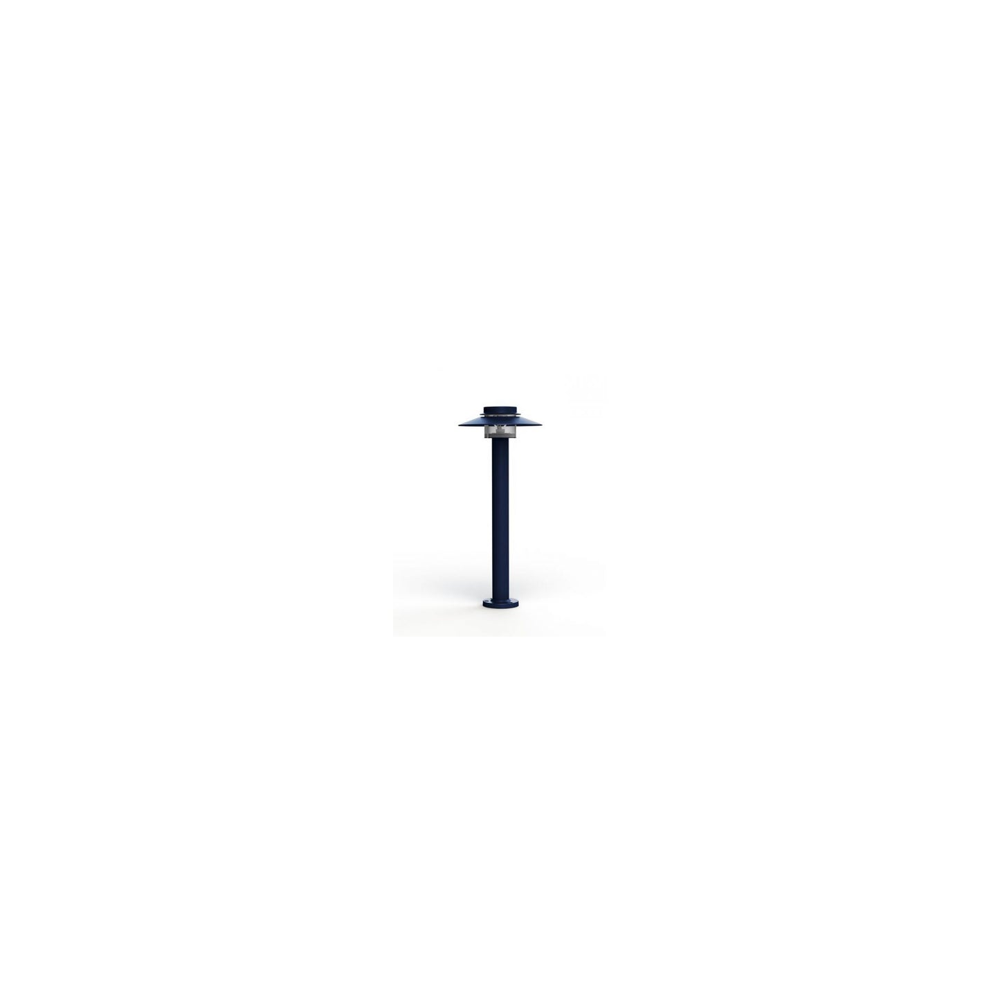 Kerlouan Small Clear Glass Bollard with Polycarbonate Diffuser