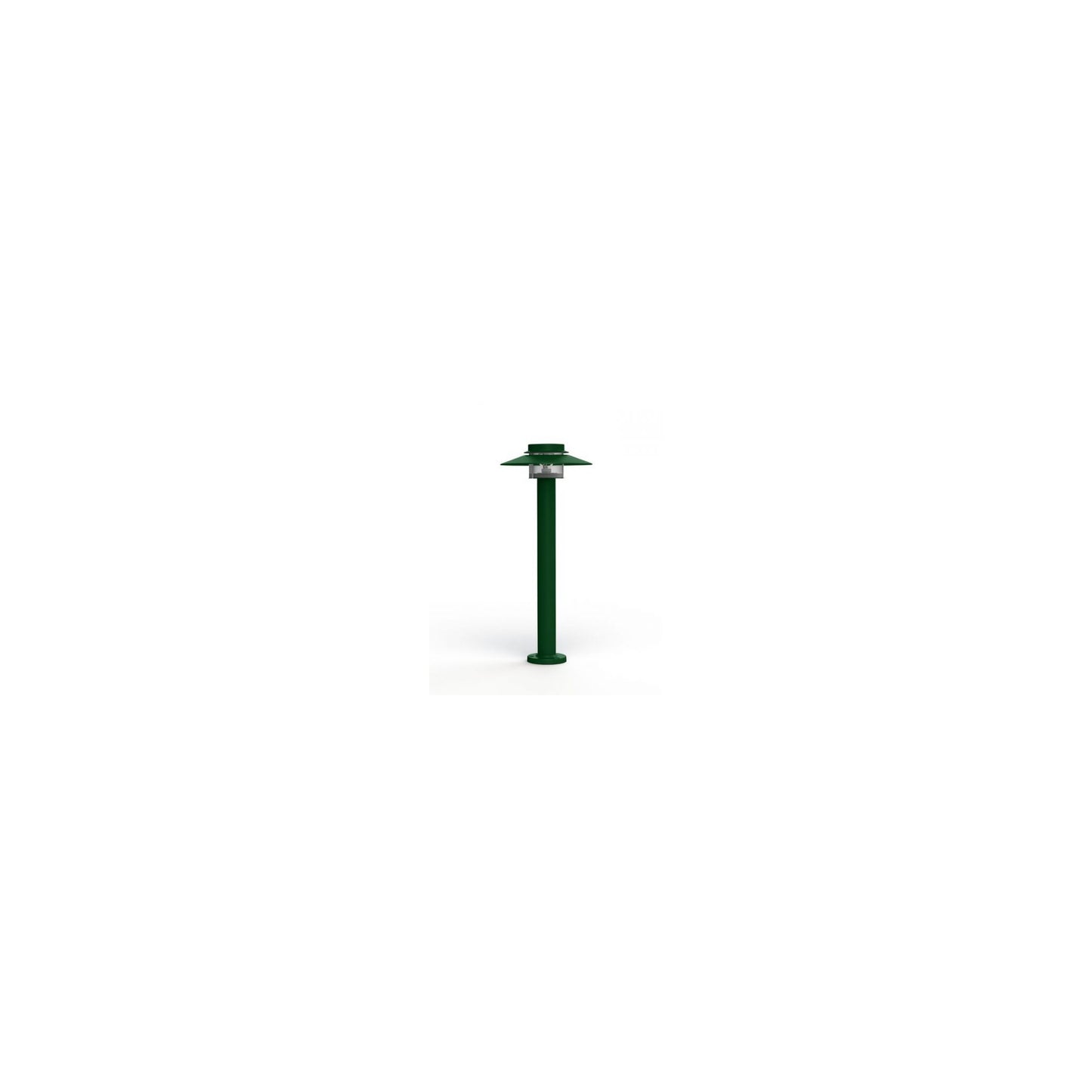 Kerlouan Small Clear Glass Bollard with Polycarbonate Diffuser