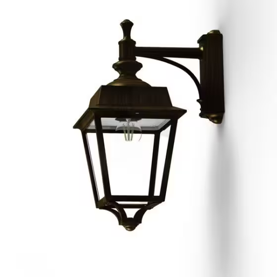 Place des Vosges 1 Evolution Model 4 Clear Glass Downwards Wall Bracket