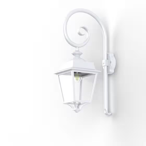 Place des Vosges 1 Evolution Model 5 Clear Glass Swan Neck E27 Wall Bracket