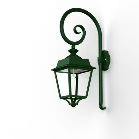 Place des Vosges 1 Evolution Model 5 Clear Glass Swan Neck E27 Wall Bracket