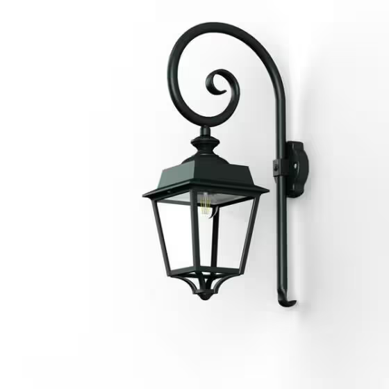 Place des Vosges 1 Evolution Model 5 Clear Glass Swan Neck E27 Wall Bracket