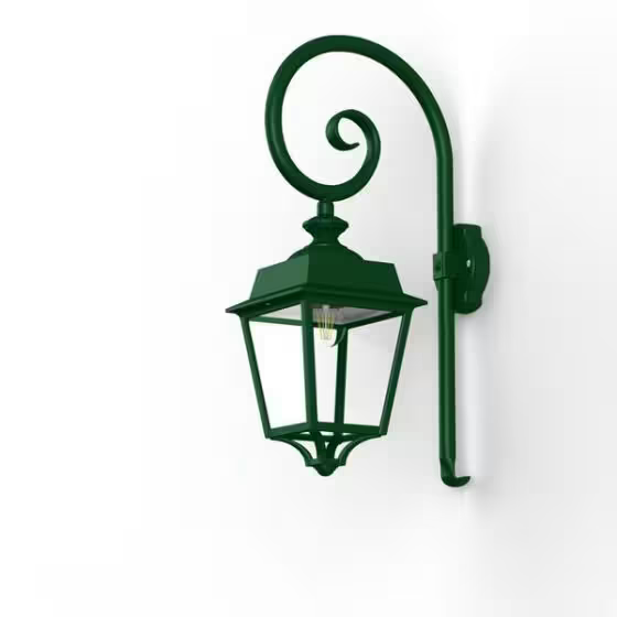 Place des Vosges 1 Evolution Model 5 Clear Glass Swan Neck E27 Wall Bracket