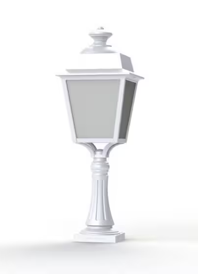 Place des Vosges 1 Evolution Large Opal Glass Pedestal