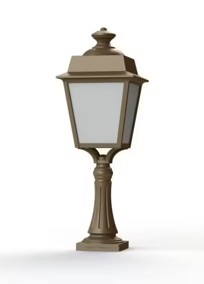 Place des Vosges 1 Evolution Large Opal Glass Pedestal