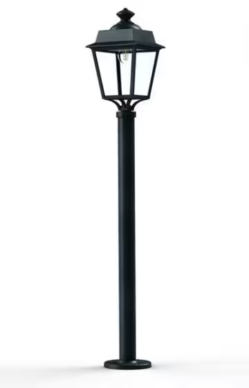 Place des Vosges 1 Evolution Clear Glass Lamp Post