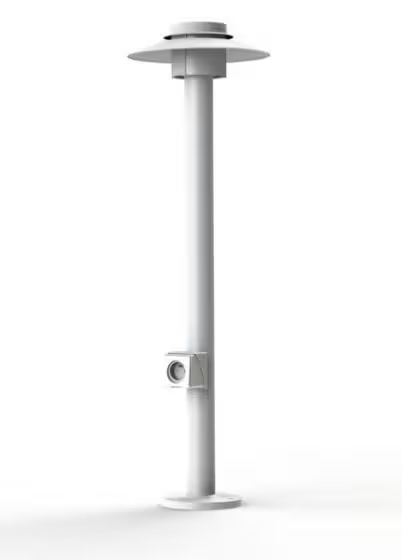 Kerlouan Large Clear Glass Socket Bollard