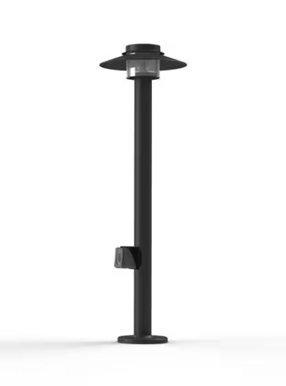 Kerlouan Large Clear Glass Socket Bollard