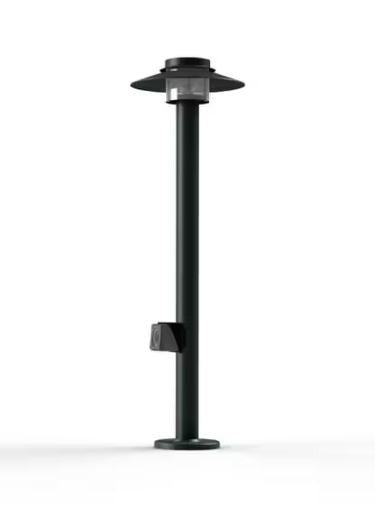 Kerlouan Large Clear Glass Socket Bollard