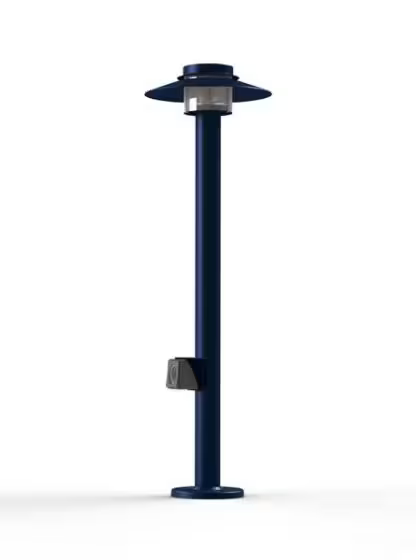 Kerlouan Large Clear Glass Socket Bollard