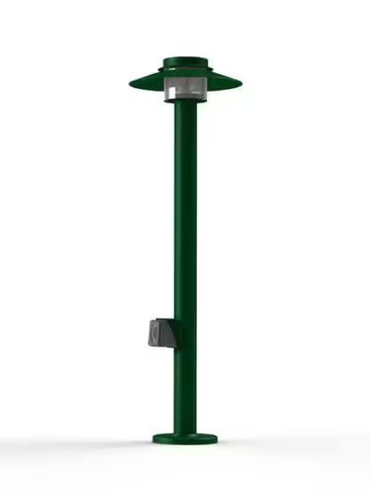 Kerlouan Large Clear Glass Socket Bollard