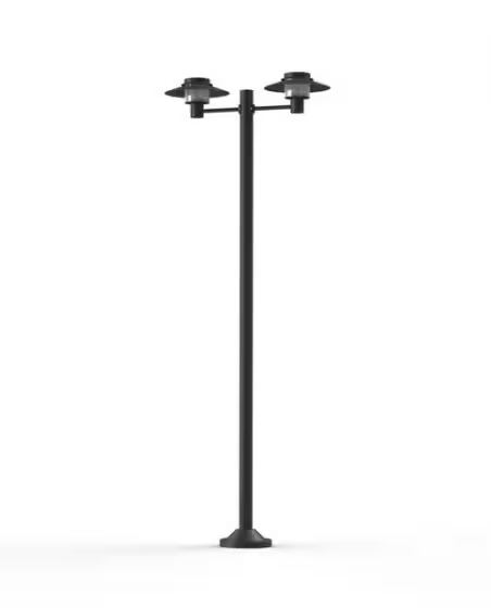 Kerlouan Large Double Arm Clear Glass Lamp Post