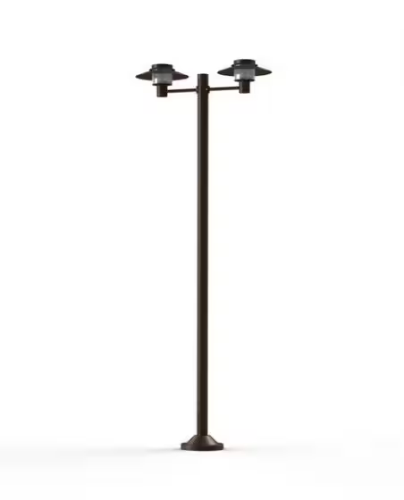 Kerlouan Large Double Arm Clear Glass Lamp Post