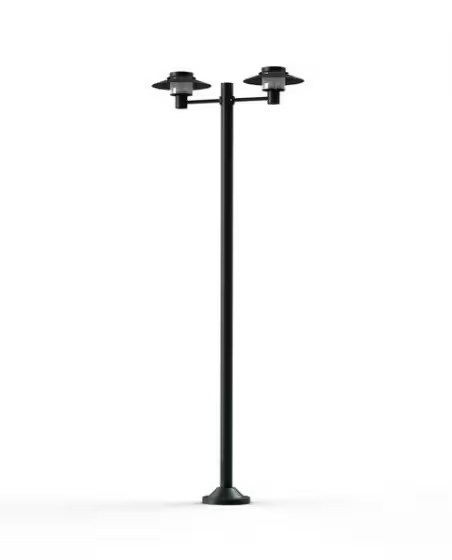 Kerlouan Large Double Arm Clear Glass Lamp Post