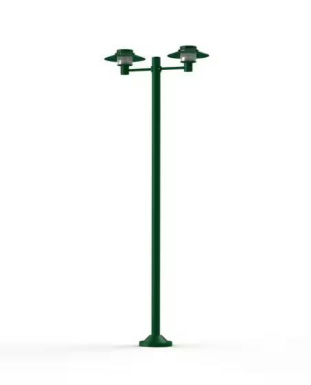 Kerlouan Model 6 Double Arm Clear Glass Lamp Post