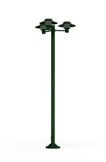 Kerlouan Large Three-Arm Clear Glass Lamp Post
