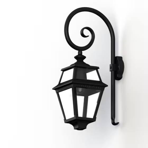 Place Des Vosges 2 Model 2 Clear Glass Swan Neck Wall Bracket