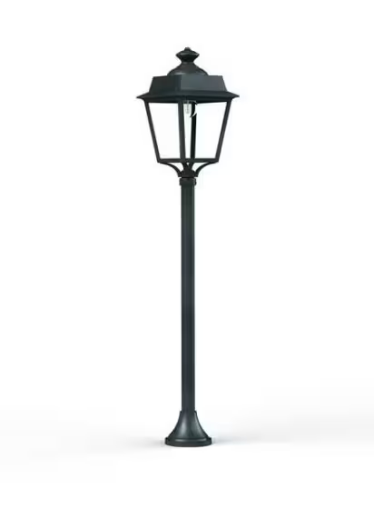 Place des Vosges 1 Evolution Small Clear Glass Lamp Post