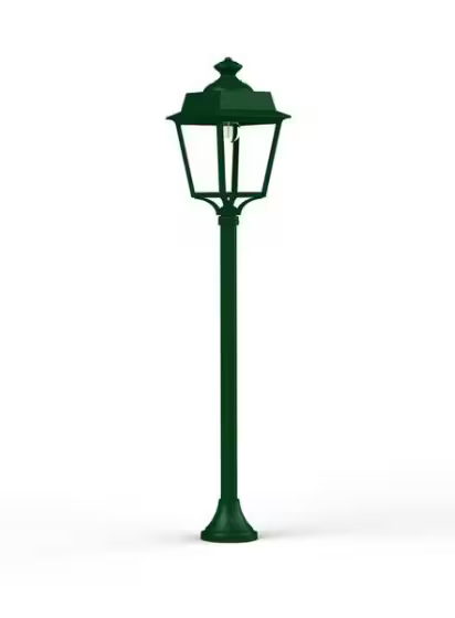 Place des Vosges 1 Evolution Small Clear Glass Lamp Post