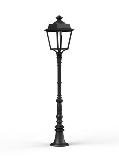 Place des Vosges 1 Evolution Medium Clear Glass Lamp Post