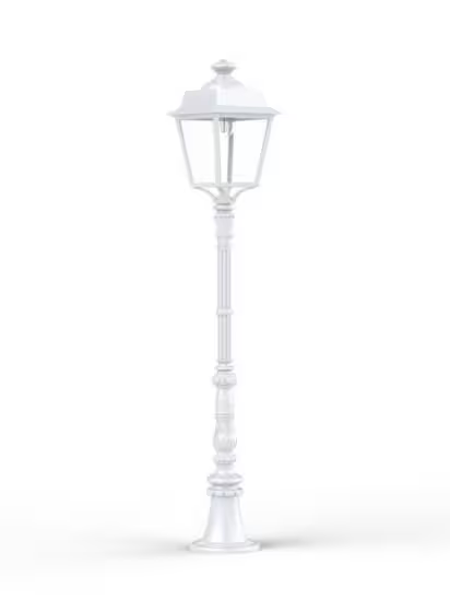 Place des Vosges 1 Evolution Medium Clear Glass Lamp Post