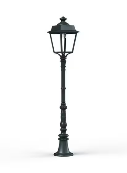 Place des Vosges 1 Evolution Medium Clear Glass Lamp Post