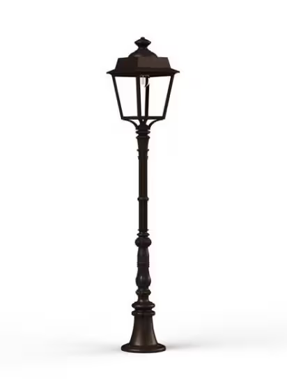 Place des Vosges 1 Evolution Medium Clear Glass Lamp Post