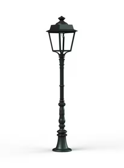Place des Vosges 1 Evolution Medium Clear Glass Lamp Post