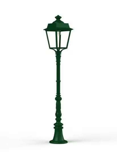 Place des Vosges 1 Evolution Medium Clear Glass Lamp Post