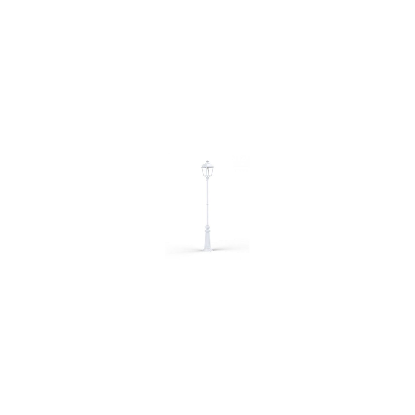 Place des Vosges 1 Evolution Extra-Large Clear Glass Lamp Post with Minimalist lines style lantern