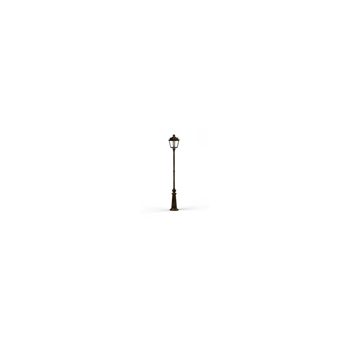 Place des Vosges 1 Evolution Extra-Large Clear Glass Lamp Post with Minimalist lines style lantern
