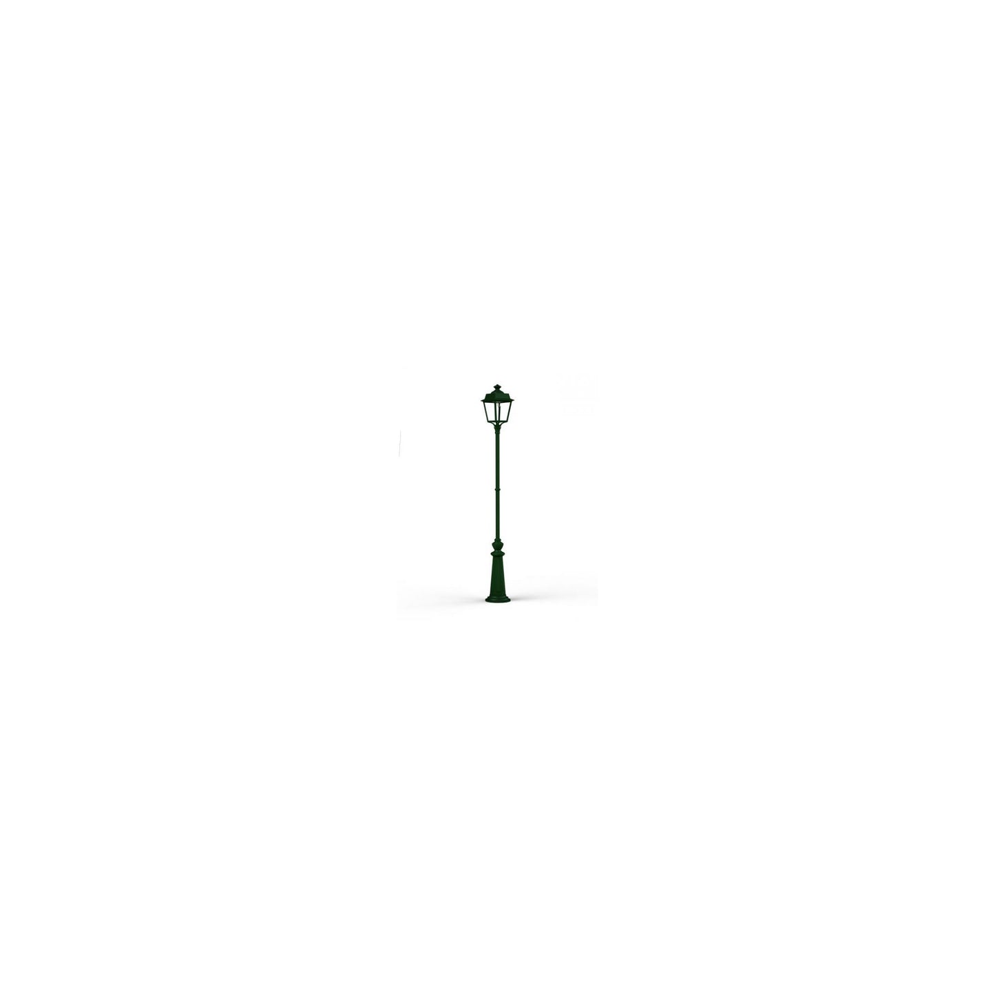 Place des Vosges 1 Evolution Extra-Large Clear Glass Lamp Post with Minimalist lines style lantern