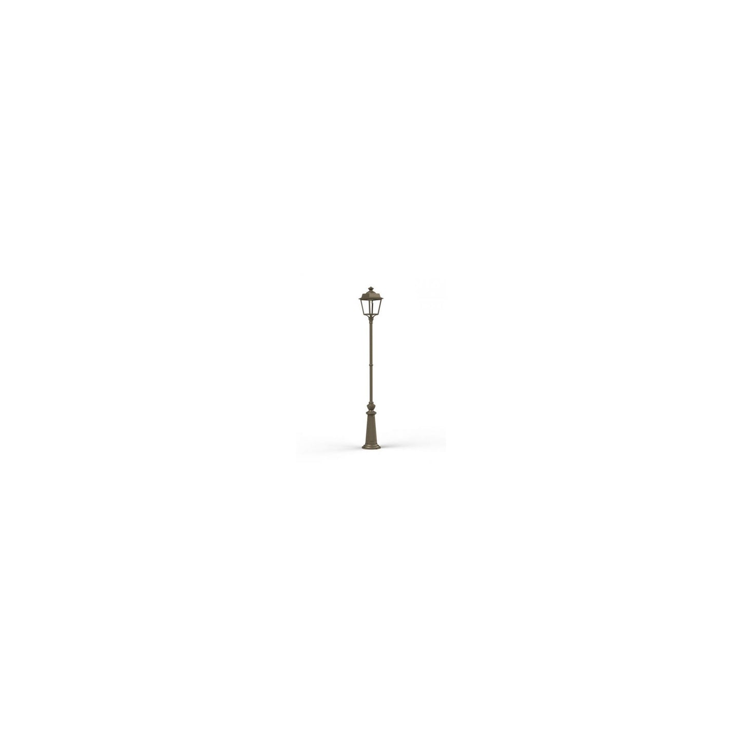Place des Vosges 1 Evolution Extra-Large Clear Glass Lamp Post with Minimalist lines style lantern