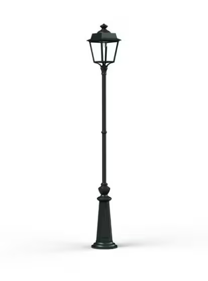 Place des Vosges 1 Evolution Model 12 Clear Glass Lamp Post