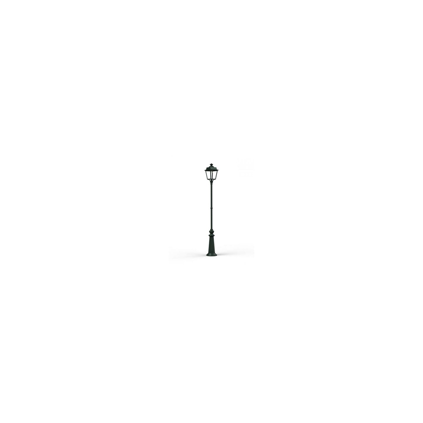Place des Vosges 1 Evolution Extra-Large Clear Glass Lamp Post with Minimalist lines style lantern