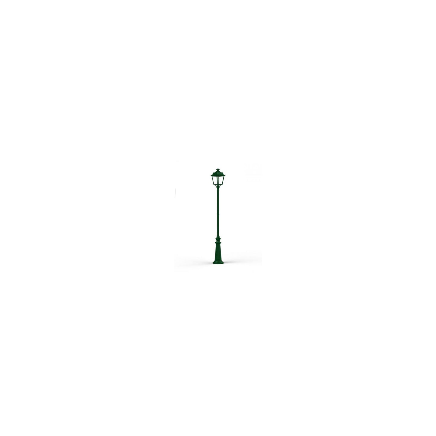 Place des Vosges 1 Evolution Extra-Large Clear Glass Lamp Post with Minimalist lines style lantern