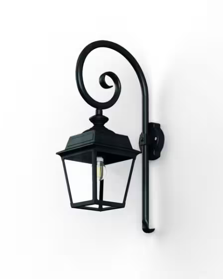 Place Des Vosges 1 Tradition Clear Glass Swan Neck Wall Bracket